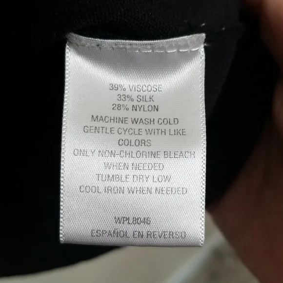 Charter Club Black Scoop Neck Tank Top Size XLarge - Picture 5 of 5